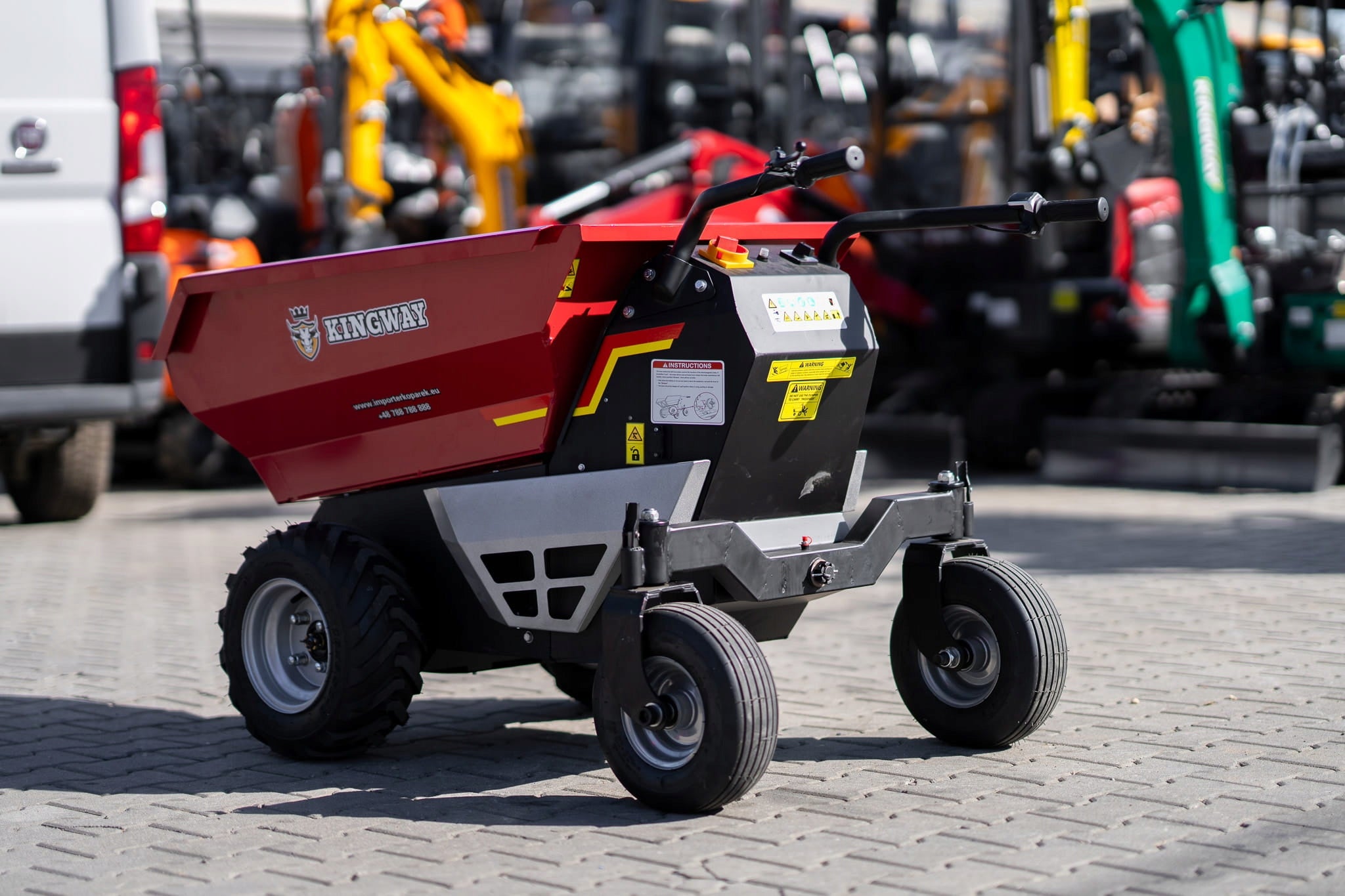 Professional wheelchair Electric wheelbarrow KINGWAY 1000W 500KG Capacity 1 l