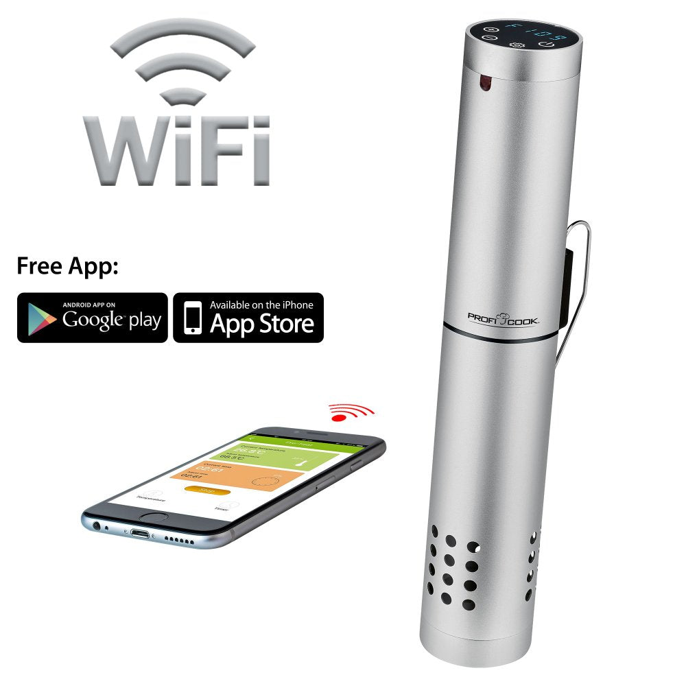 Profi Cook PC-SV1159 Sous Vide Stick 1100W WiFi Stainless Steel Brand Profi Cook