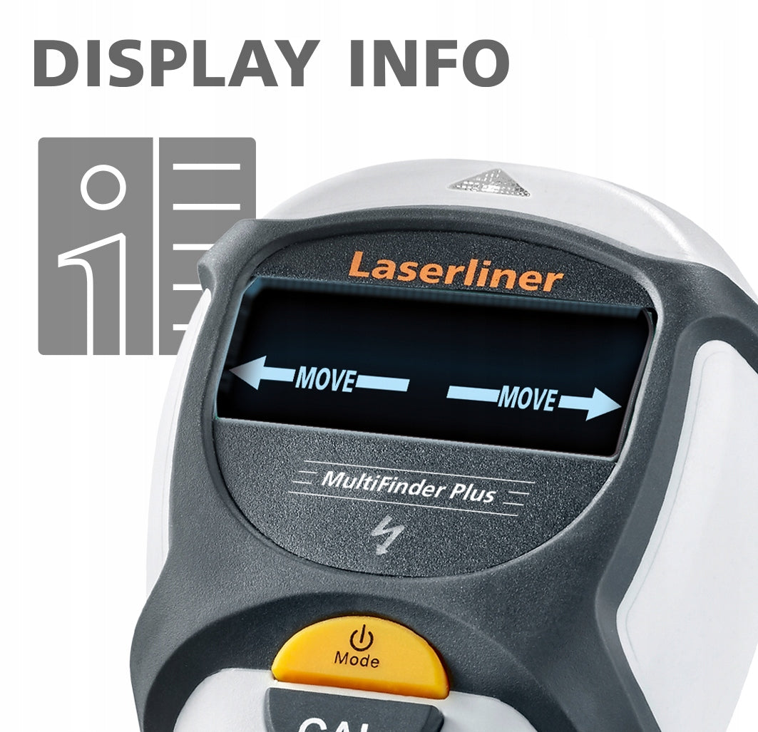 Profile cable detector Metal pipe detector Laserliner 080.965A Kind voltage detector wood detector metal detector wire detector