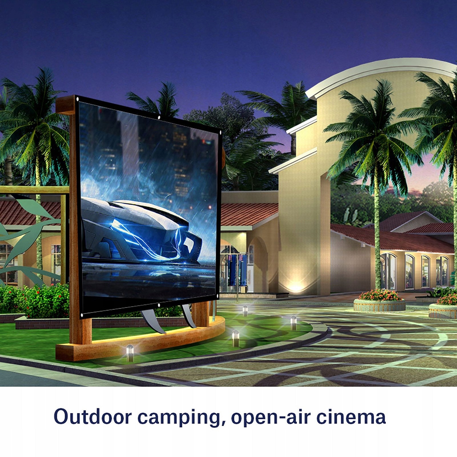 Projection Screen 84 Inch Portable Folding 171X128CM Brand no brand