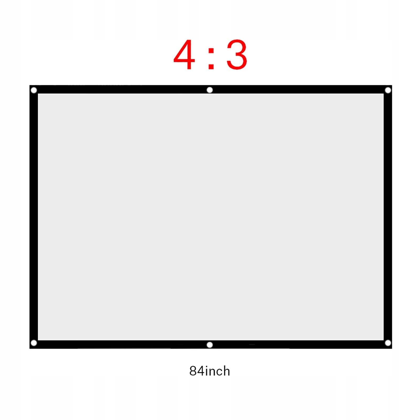 Projection Screen 84 Inch Portable Folding 171X128CM Packaging status original