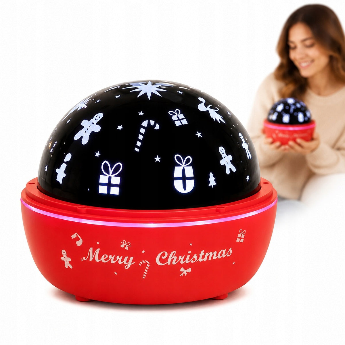 Projector Christmas LED Night Light Designs MERRY CHRISTMAS Decoration