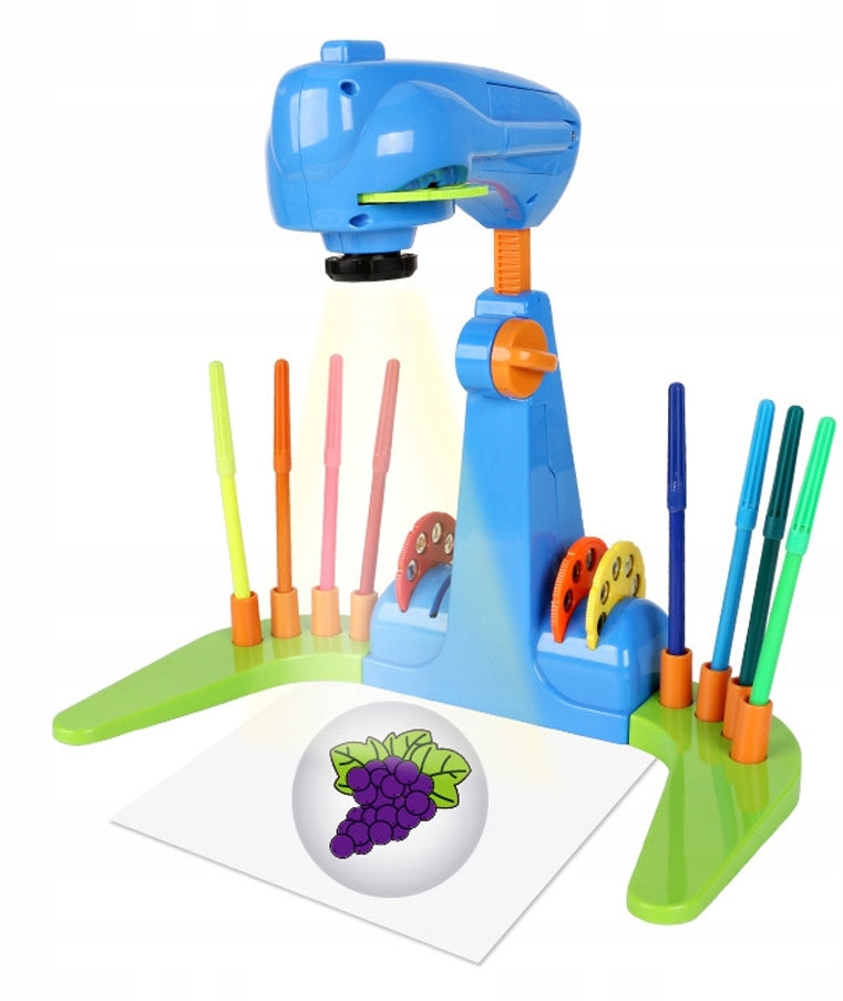 Projector Drawing Projector for Children Slides + 12 Flamasters + Notebook