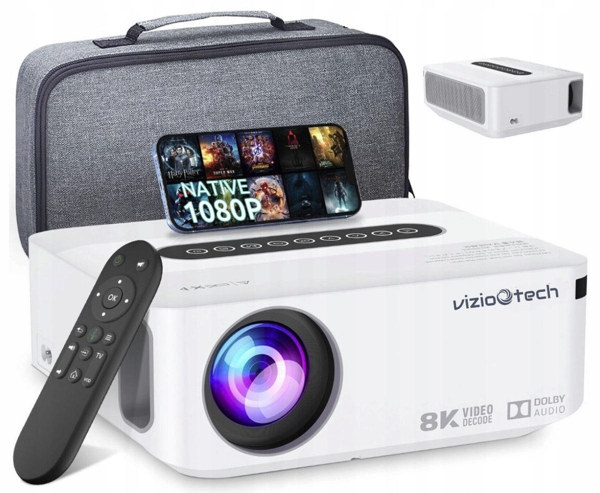 Projector Full HD 4K 12000lm WiFi Android + Bag + HDMI Cable 1m