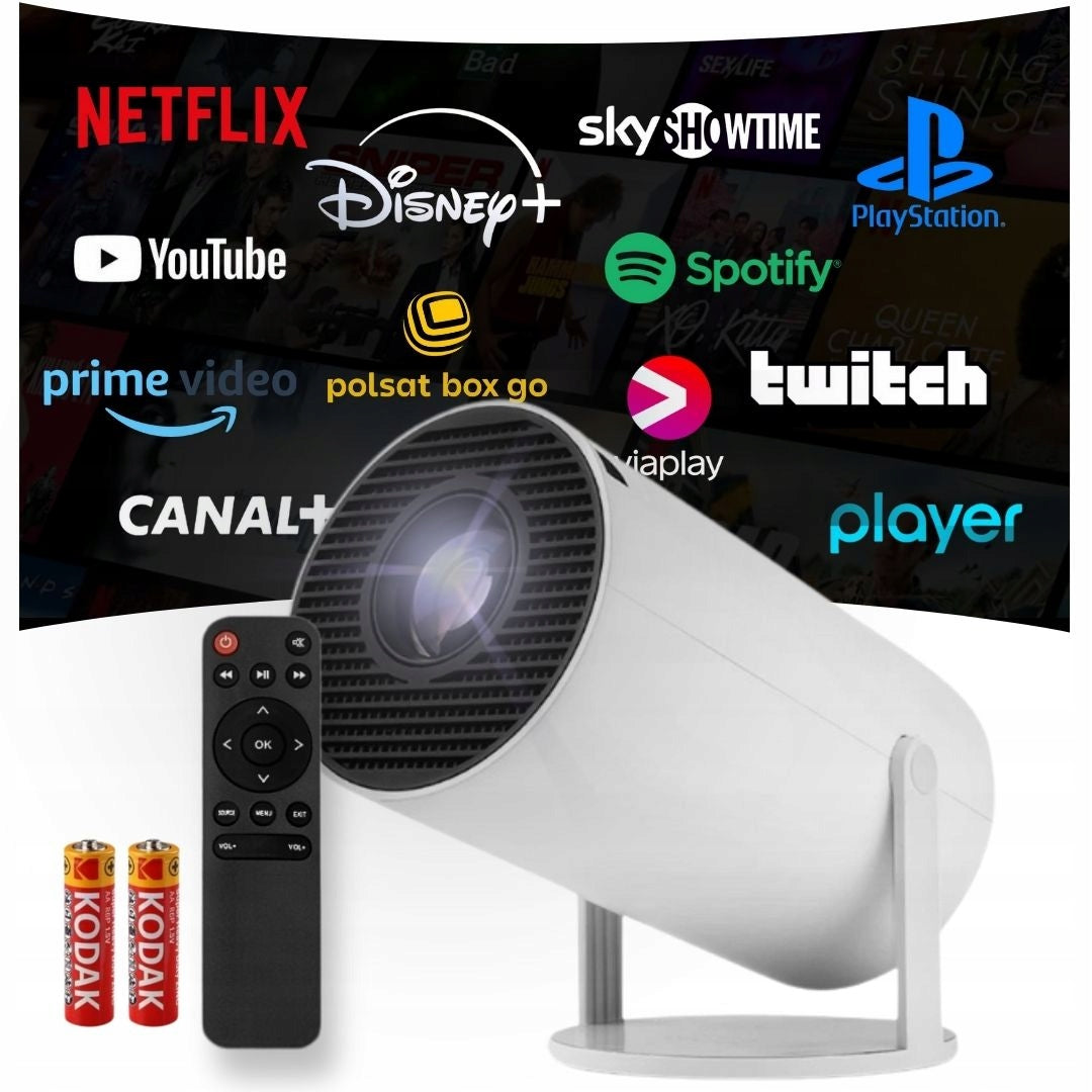 Projector HY300 PRO 2026 Android 13 2/16GB HD + 4K Smart TV WiFi Rotary Manufacturer code 6977755400949