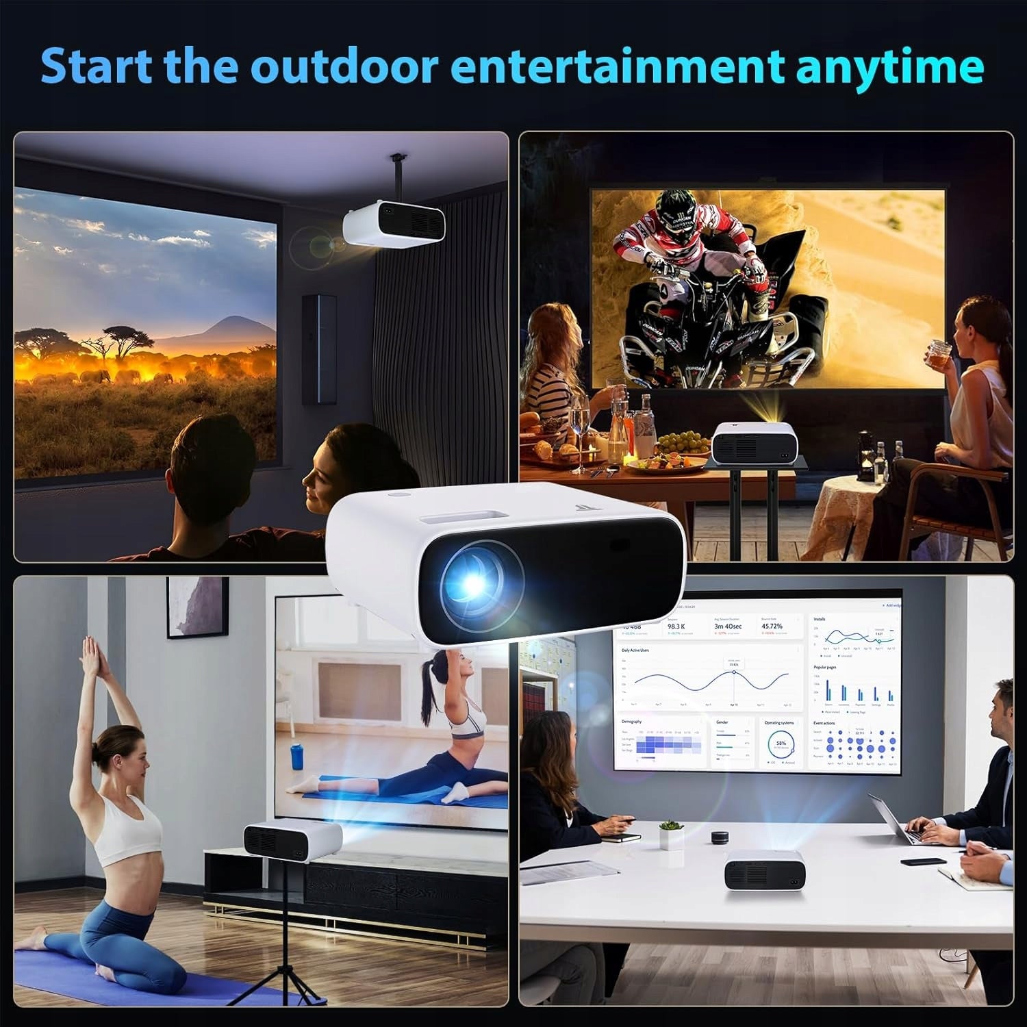 Projector LCD PROJECTOR AT-M269B white 20 000 lumens White Manufacturer code A19
