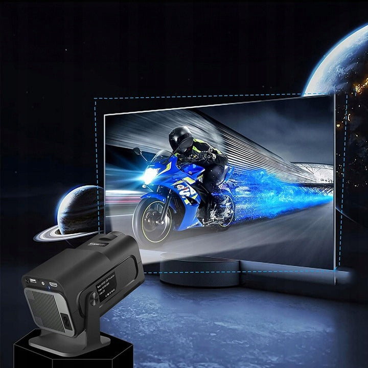 Projector LED HY320 PRO 4K Android Smart TV WiFi Speaker 150" 2026 Manufacturer code 33PROCENT - PROJEKTOR RZUTNIK HY320 PRO DUŻY