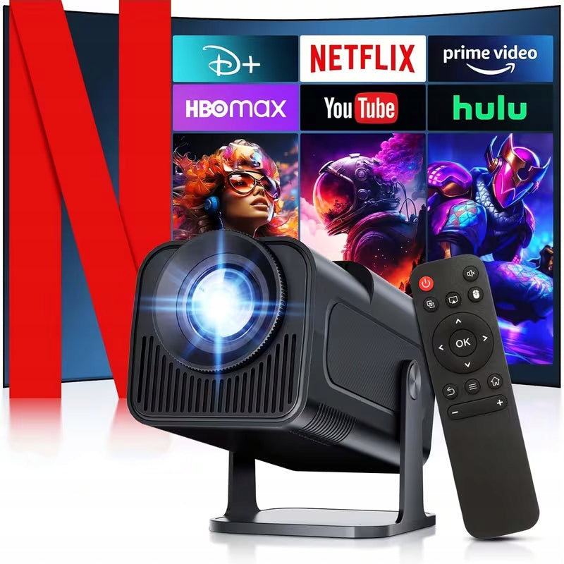 Projector LED HY320 PRO 4K Android Smart TV WiFi Speaker 150" 2026