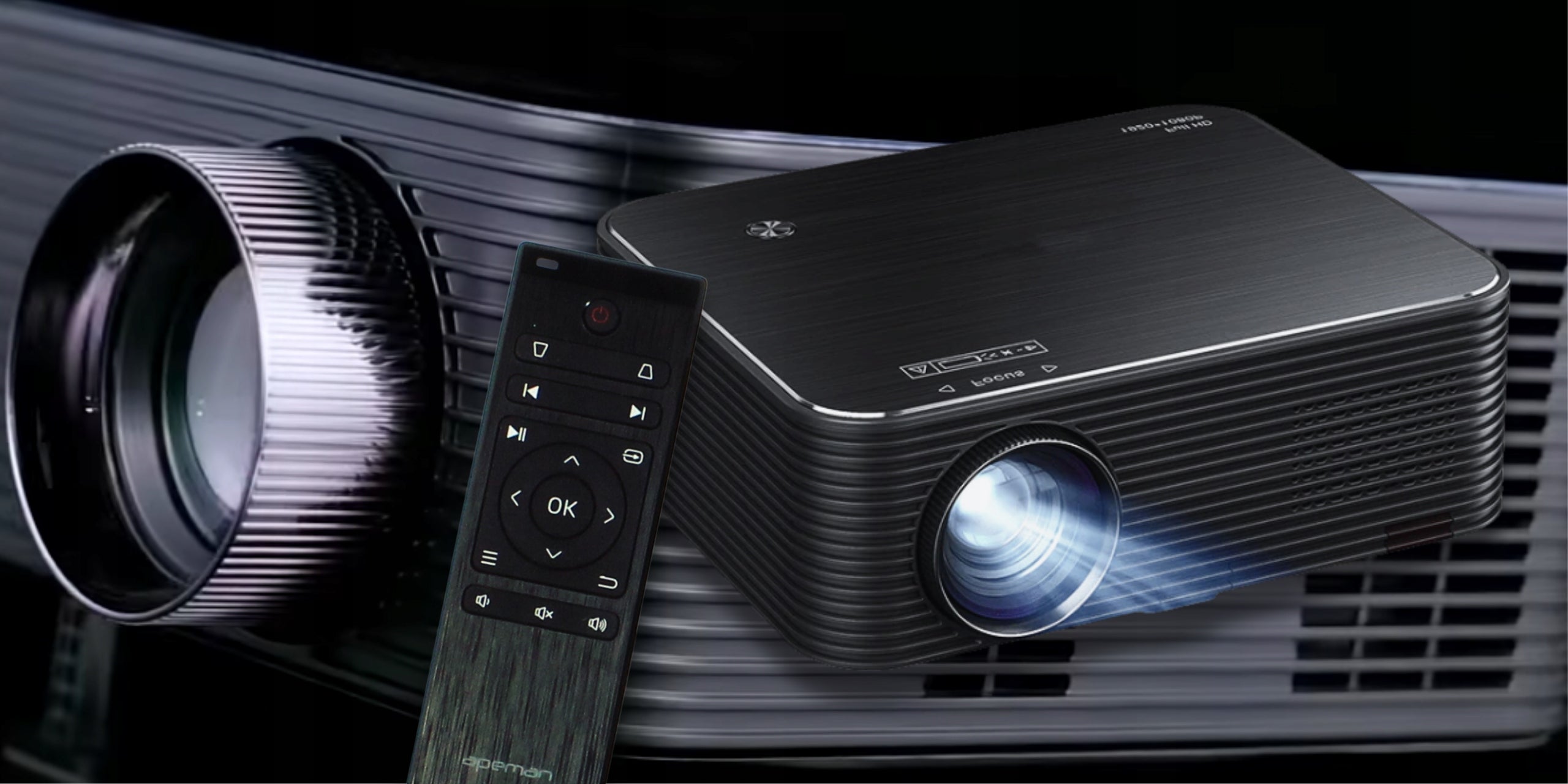 Projector LED PROJECTOR Apeman Full HD 1080P 300" inch HDMI Support 4K Remote Control Packaging status original