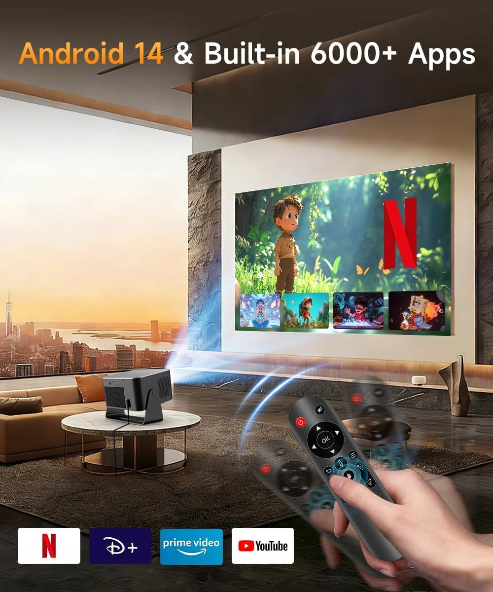 Projector Magcubic HY350Max Android 14,Bluetooth 5.4,Auto Keystone, Manufacturer code HY350Max