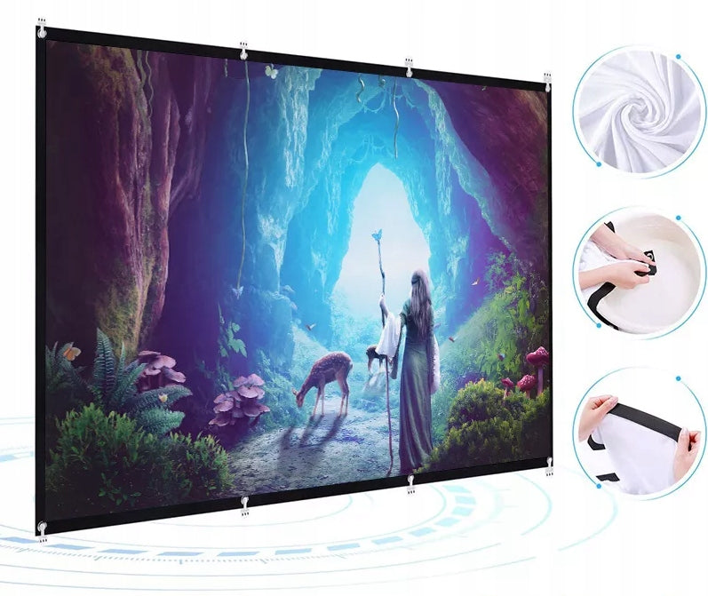 Projector PROJECTION SCREEN Portable Retractable 16:9 218x122 100 Cali Packaging status original