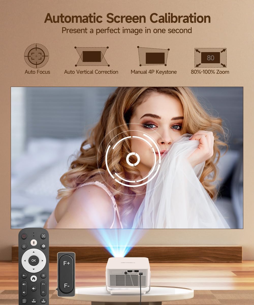 Projector PROJECTOR HY300GT for Home and Outdoor Theater, Autofocus Manufacturer code HY300MAX-500ANSI-A14