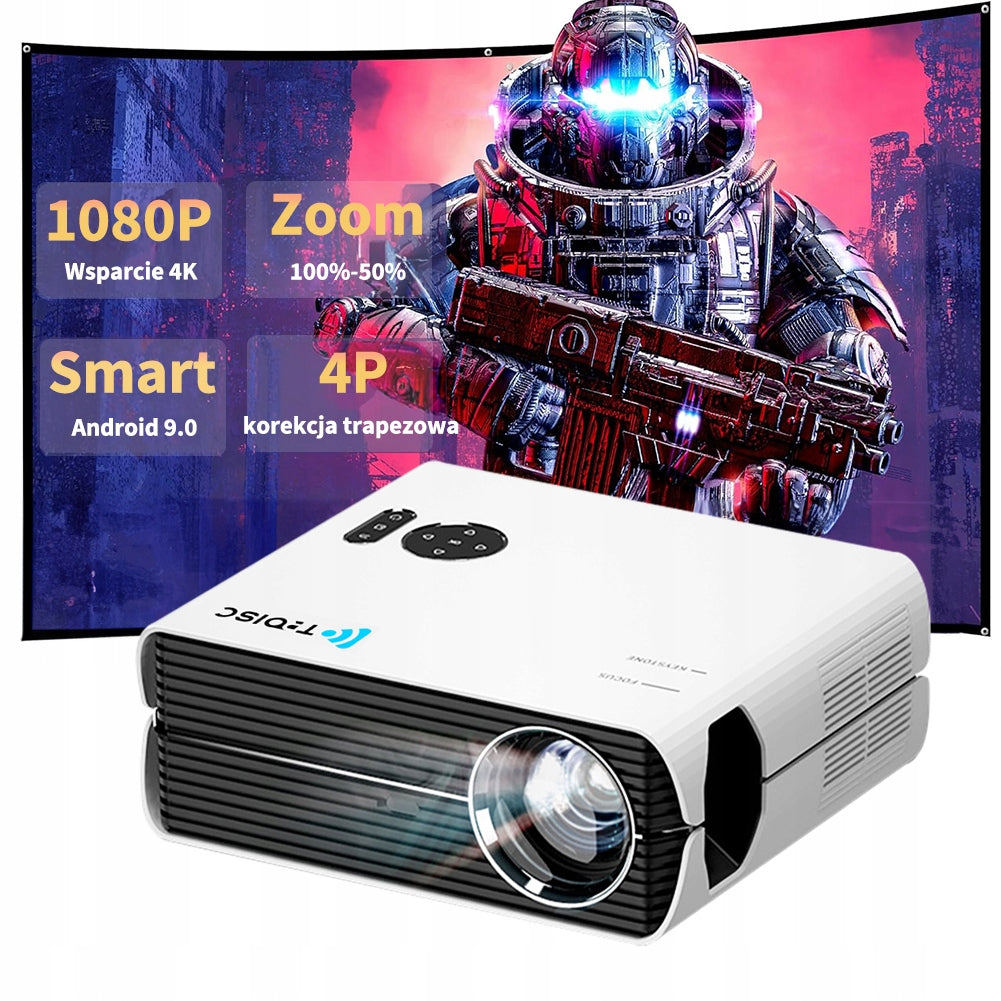 Projector TROISC DELTA Android WiFI Bluetooth 1080P Full HD 10000lm