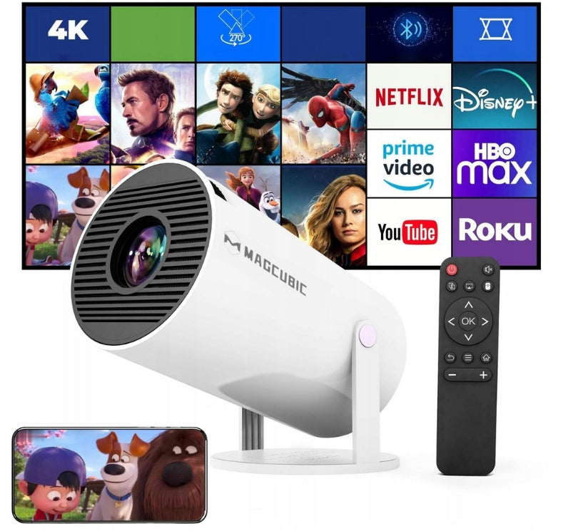 Projector projector MAGCUBIC WiFi Remote control HY300 PRO white SMART