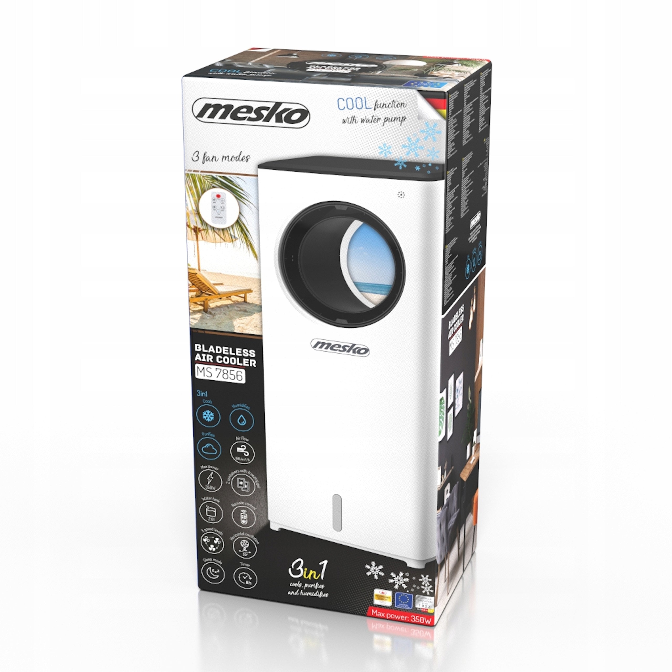 Propellerless air conditioner 3in1 Mesko MS 7856 Manufacturer code MS7856
