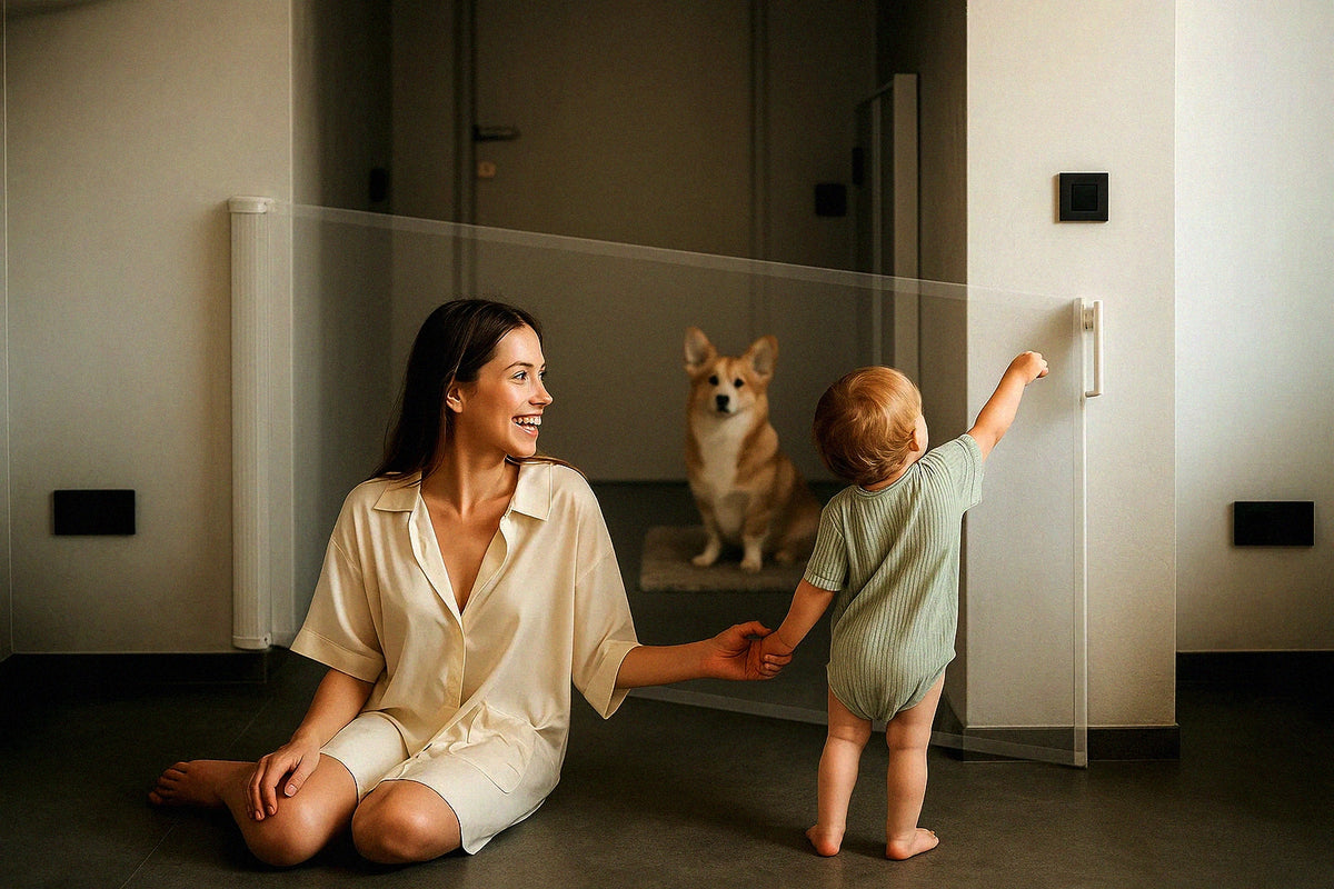 Protective Dog Safety Gate Adjustable Expandable 78×150 Manufacturer code Q64F bramka ochronna