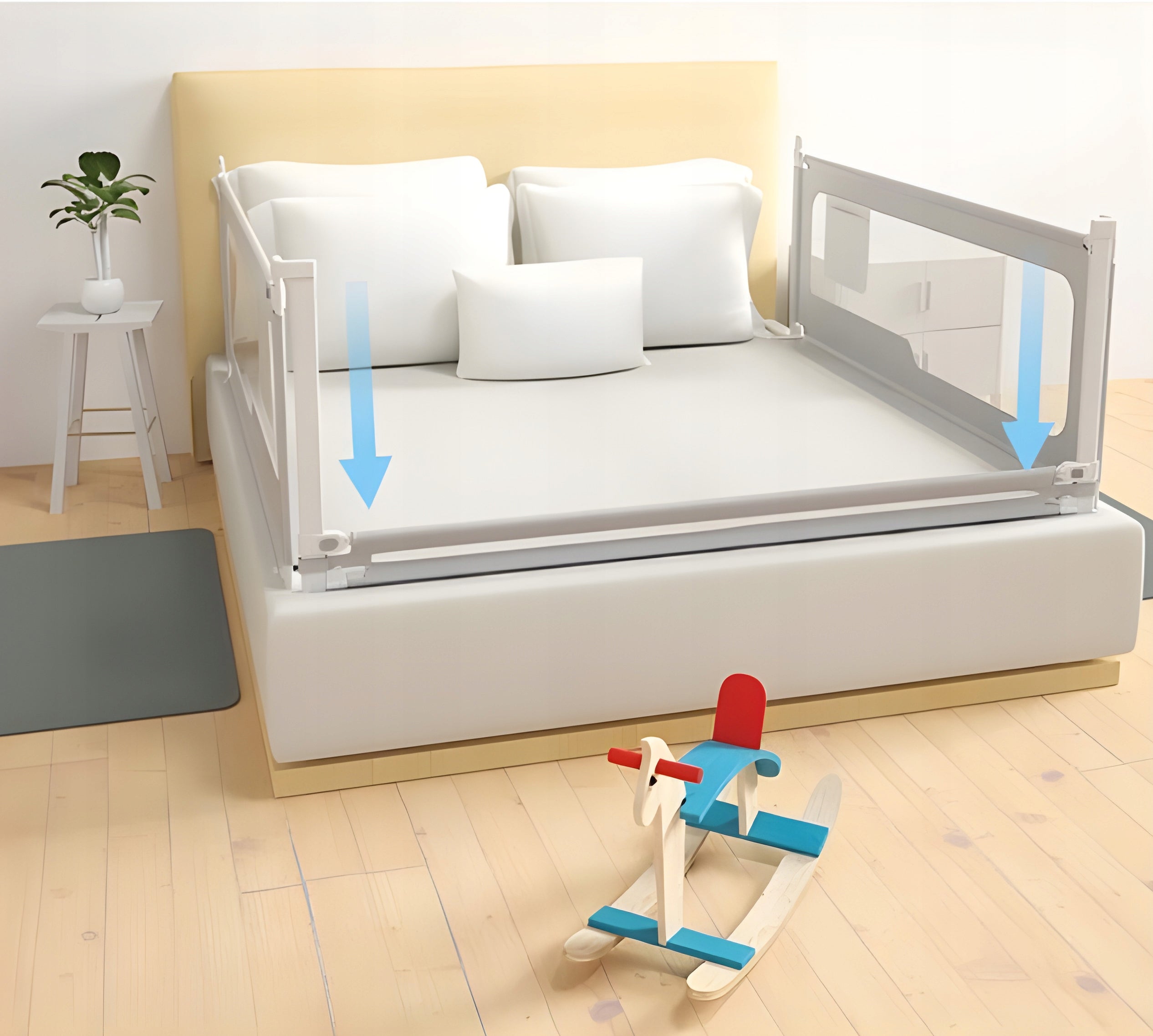 Protective barrier for bed 150 cm cover child protection Manufacturer code SG-030A-GY