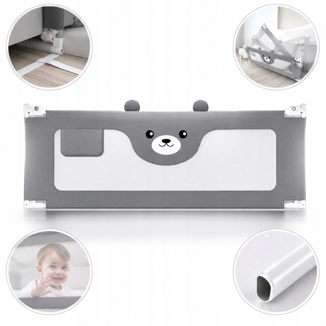 Protective barrier for bed 160 cm safety gate for a child Manufacturer code 0689