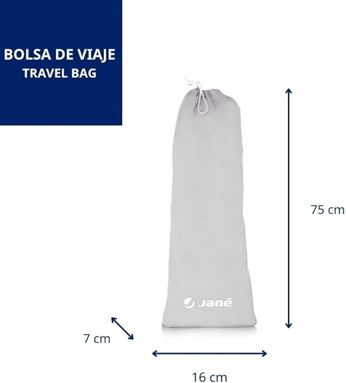 Protective barrier for bed Jane 140 x 50 cm grey folding protection Brand Jane