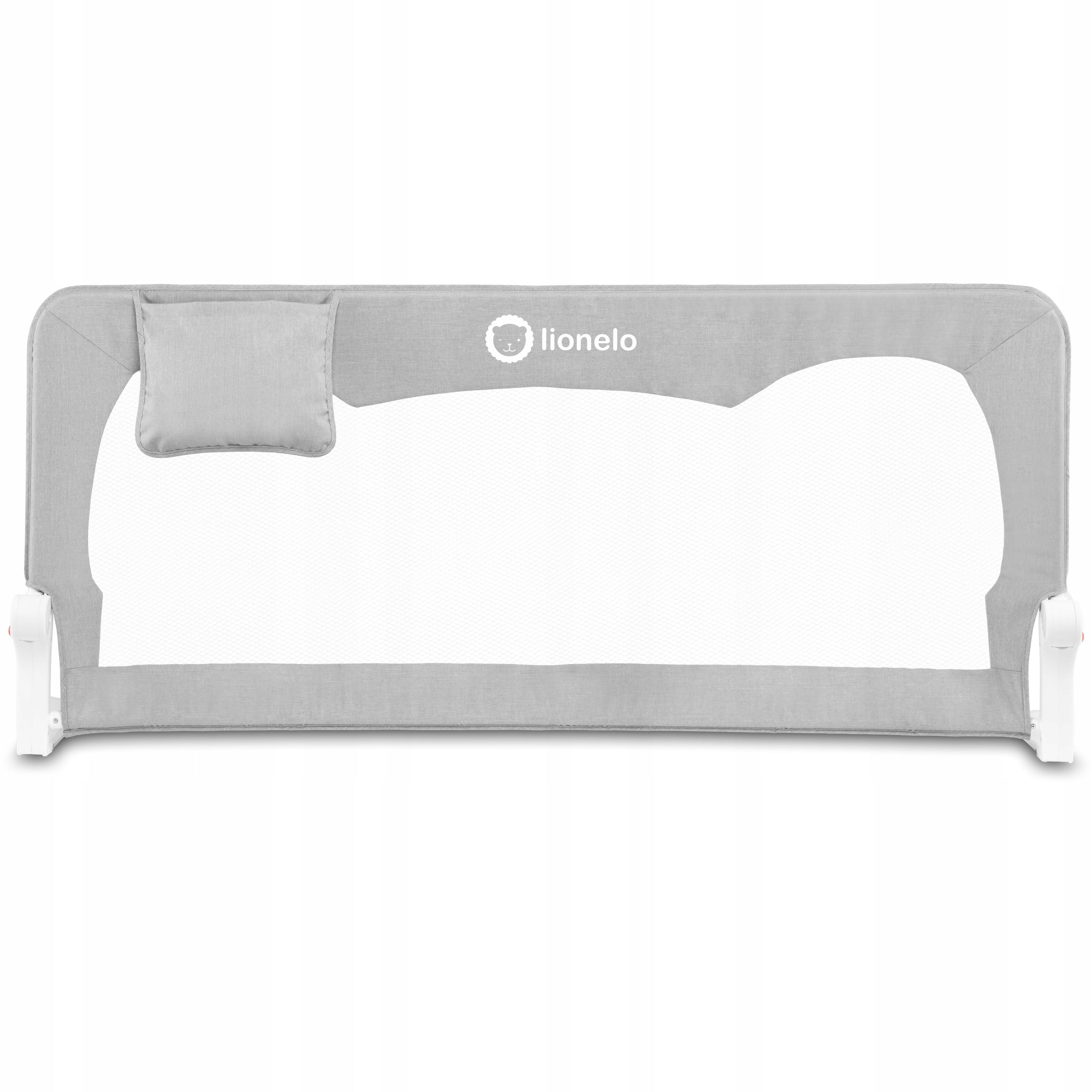Protective barrier for bed Lionelo Hanna 66 x 150 cm grey
