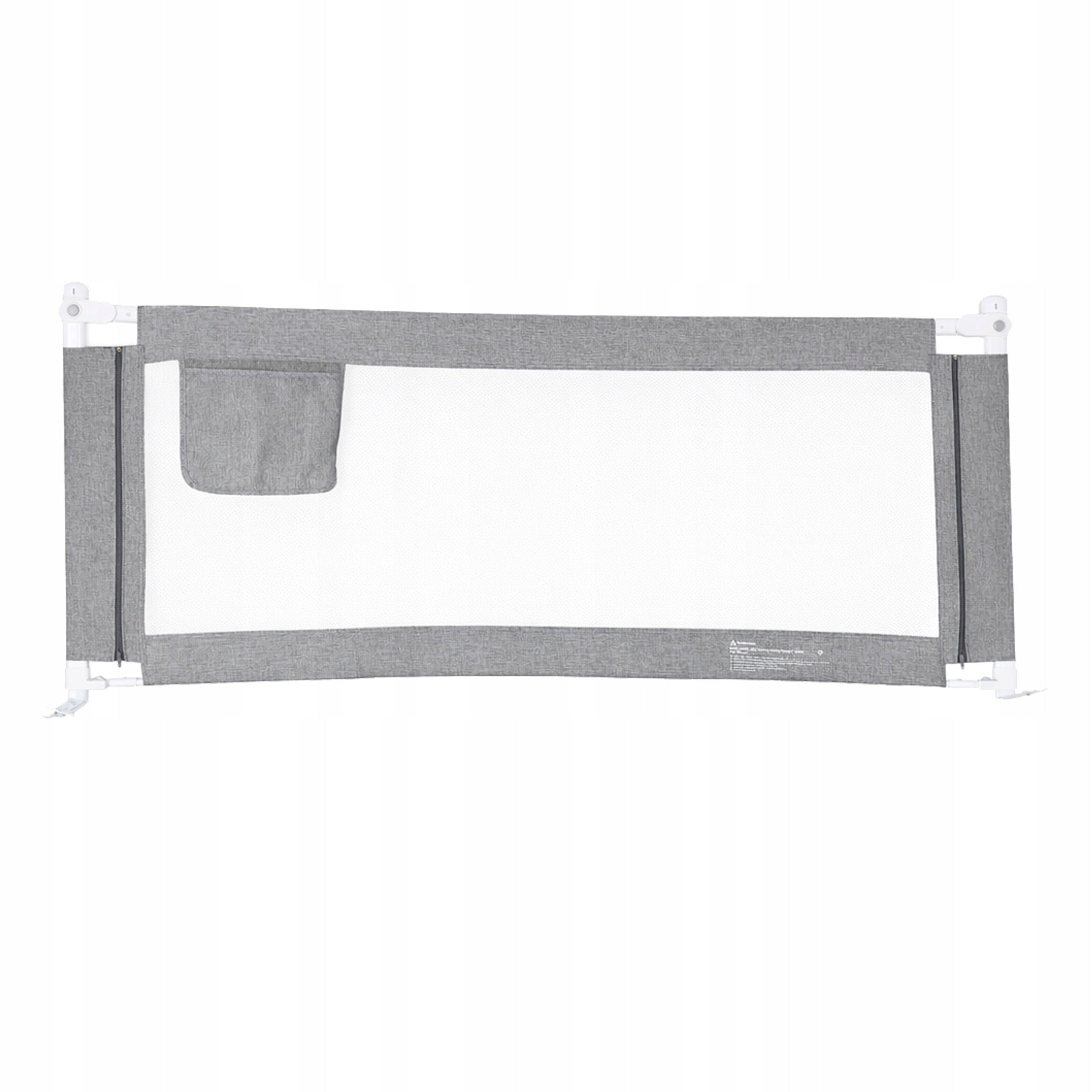 Protective barrier for child's bed safety adjustable 160 cm grey Packaging status original