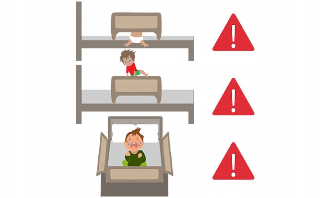 Protective barrier for children's bed 100cm h=50cm REER Packaging status original