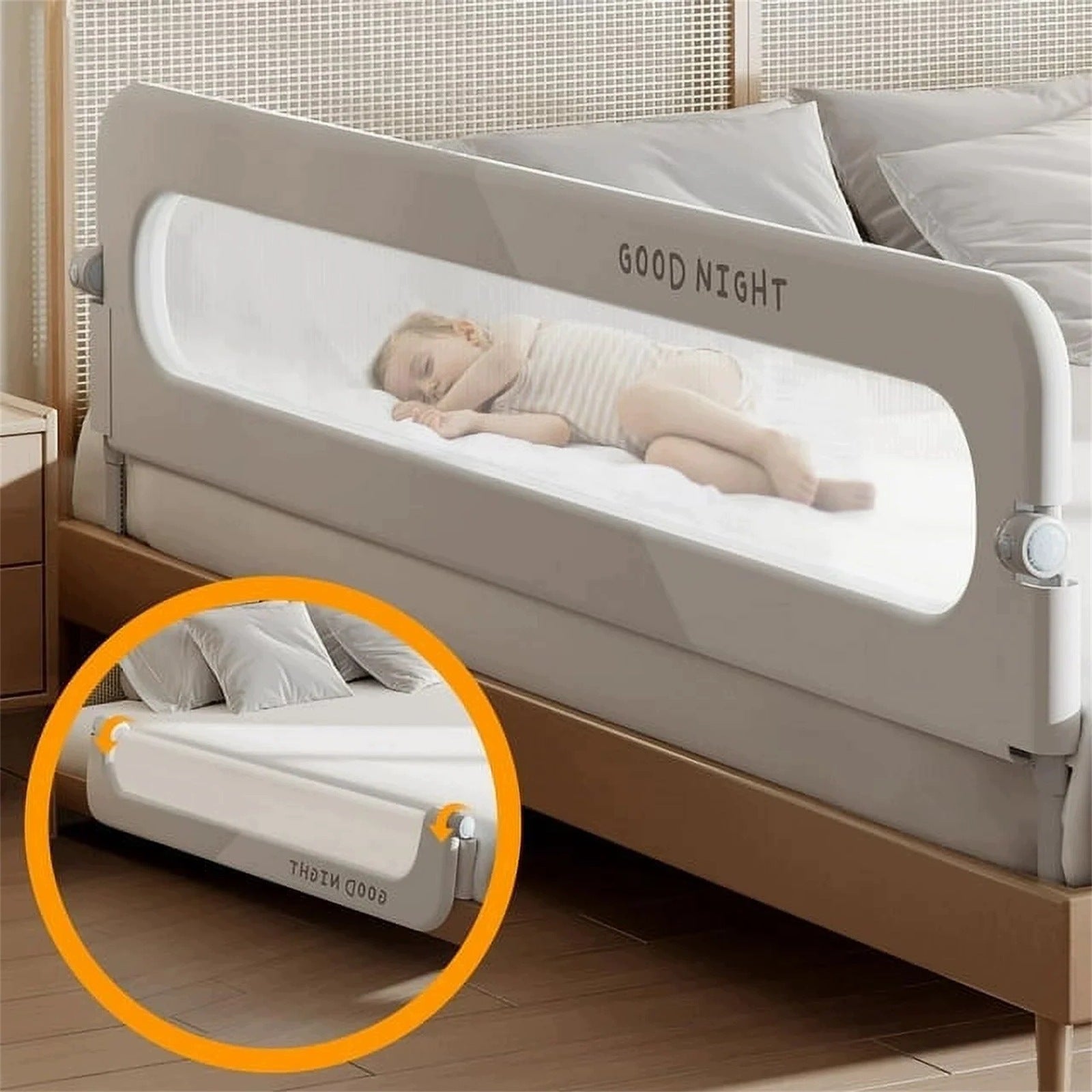 Protective barrier for children's bed 120 cm protection for toddlers Brand no brand