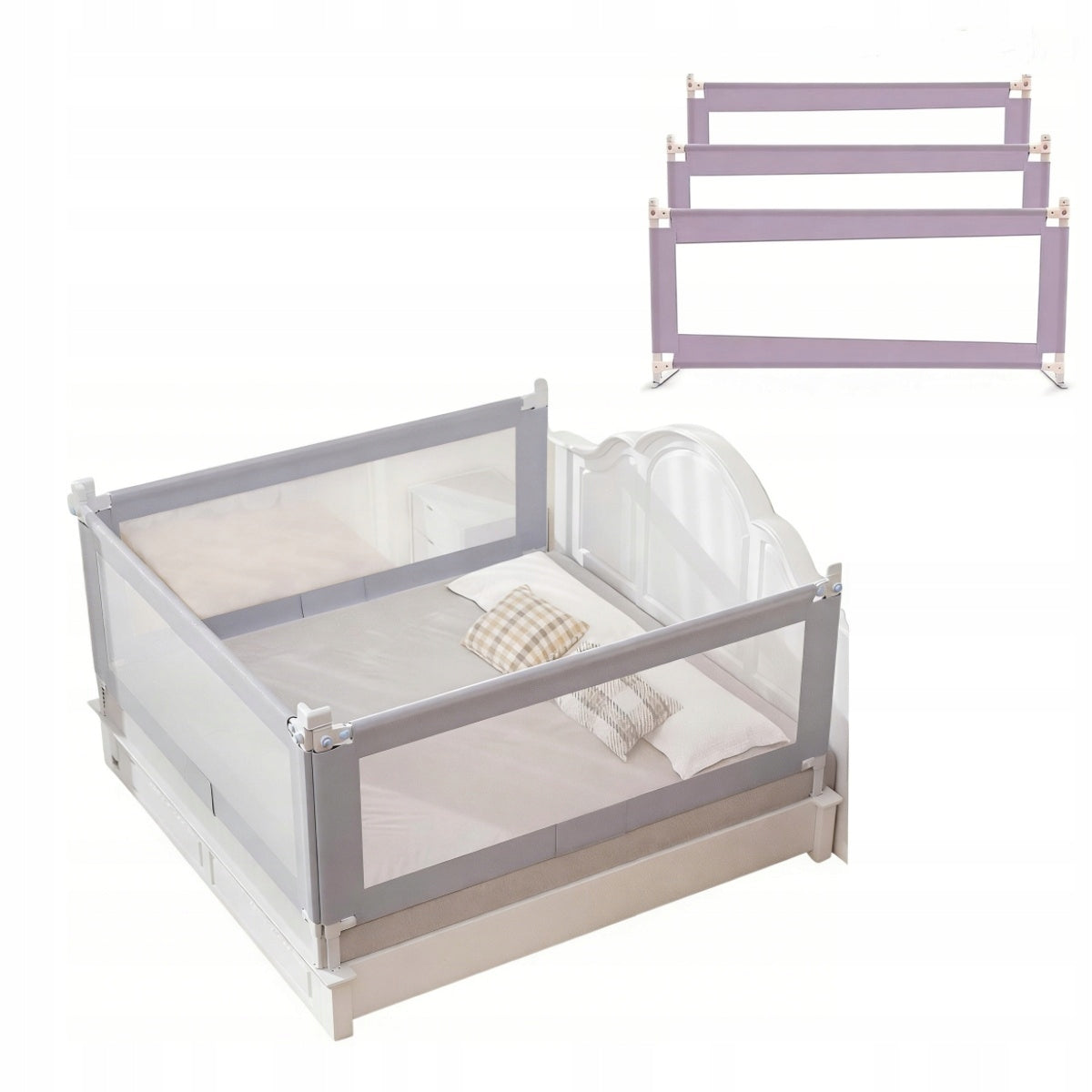 Protective barrier on the bed 200*160cm. 3 sides
