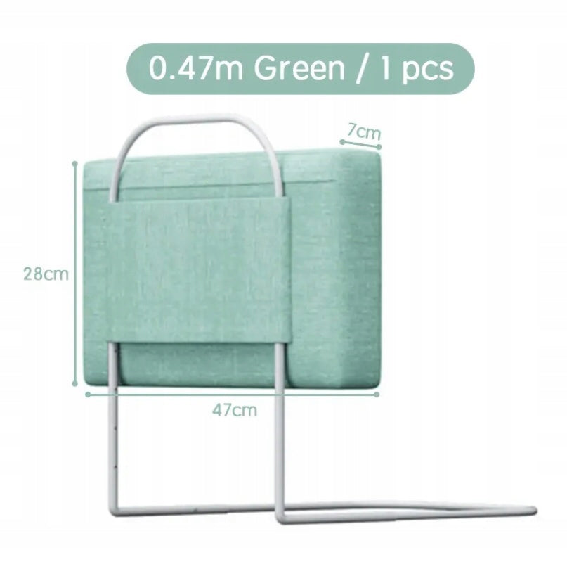 Protective barrier on the bed 47*28*7cm 1 pc green.Lapchu