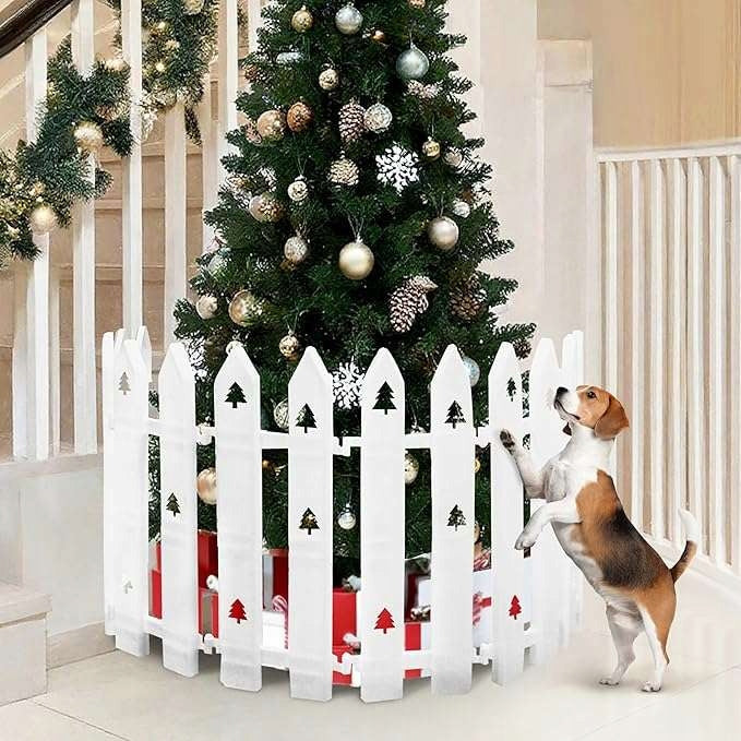 Protective fence collar for Christmas 12x40cm plastic 12 pcs Packaging status original