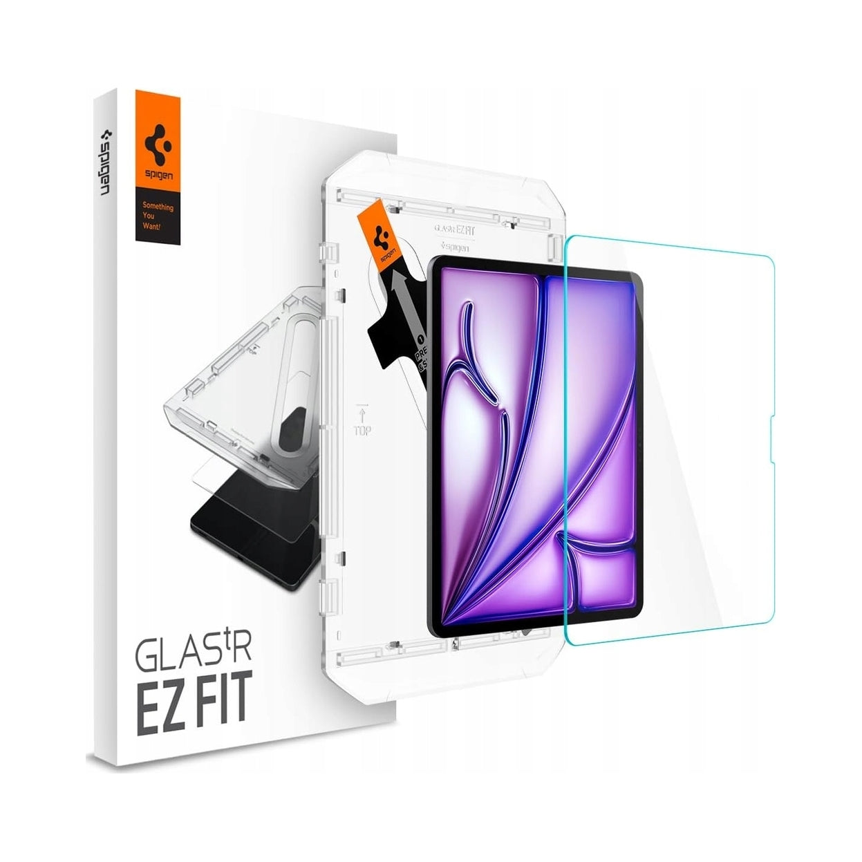Protective glass for iPad Air 13 M4/M3/M2, Spigen Glas.tR EZ Fit, fast 1pc.