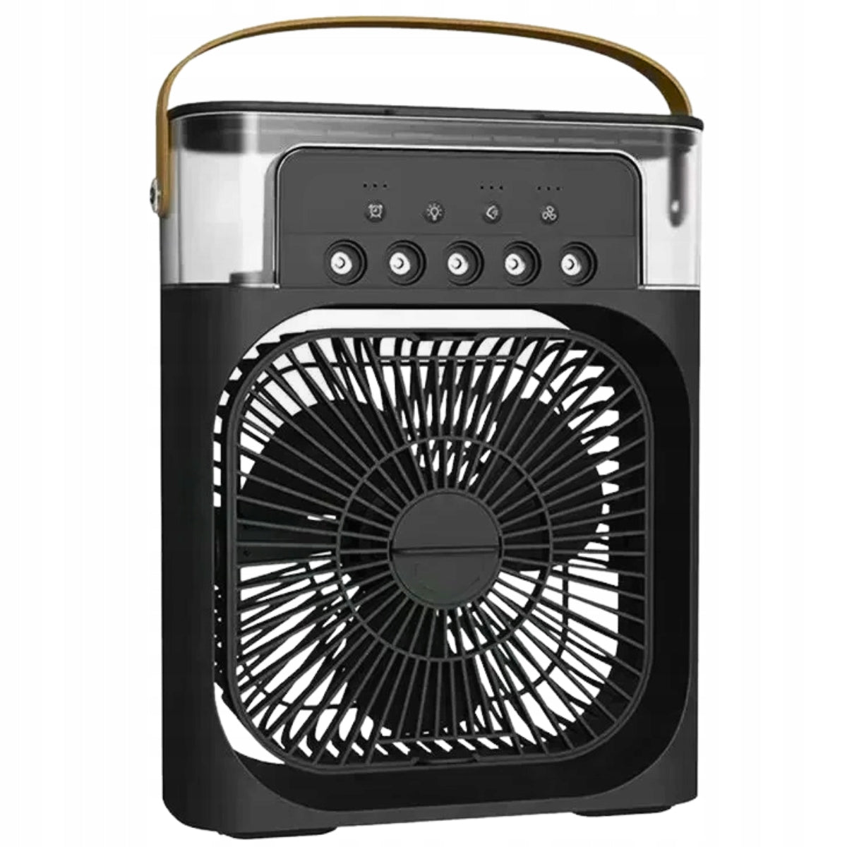 Przenośny Cichy Wentylator Nawilżacz Klimatyzator 3w1 USB na wodę - czarny Brand no brand