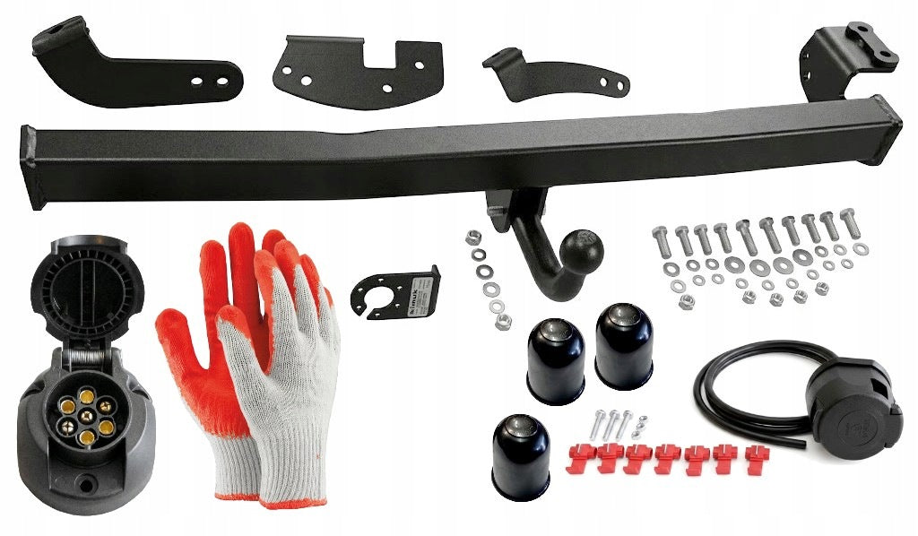 Pull 1350kg TOWING HOOK beam 7PIN Renault Kangoo 2 II Mercedes Citan