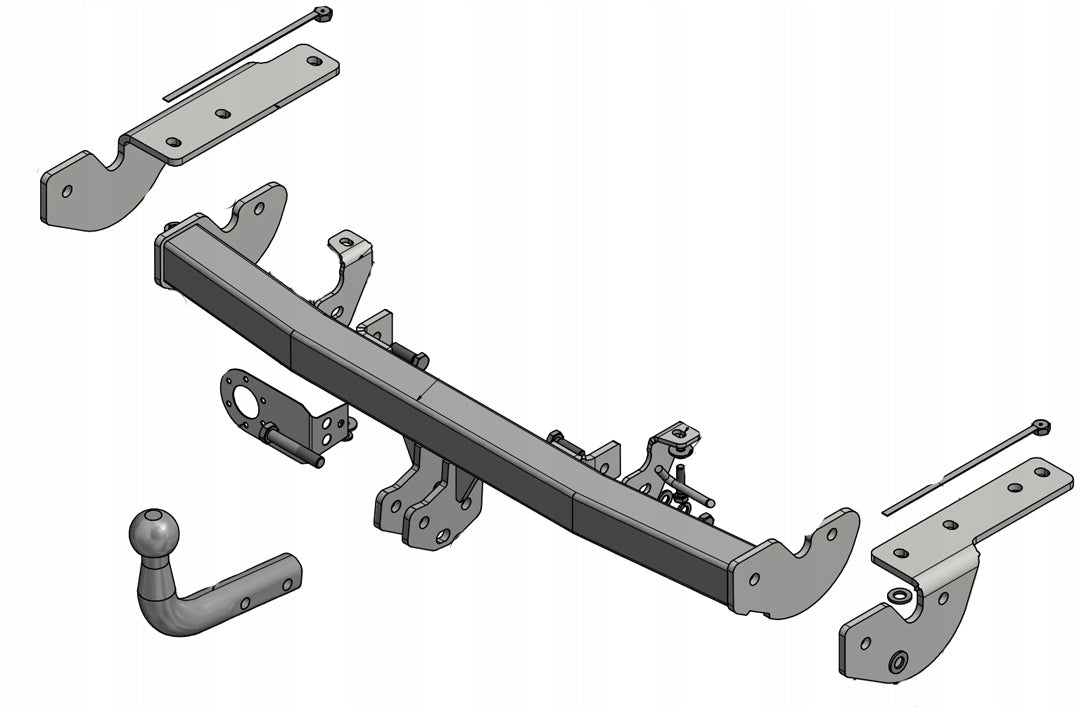 Pull 1450kg TOWBAR Toyota Corolla Verso R1 from 04/2004 03/2009. Packaging status replacement