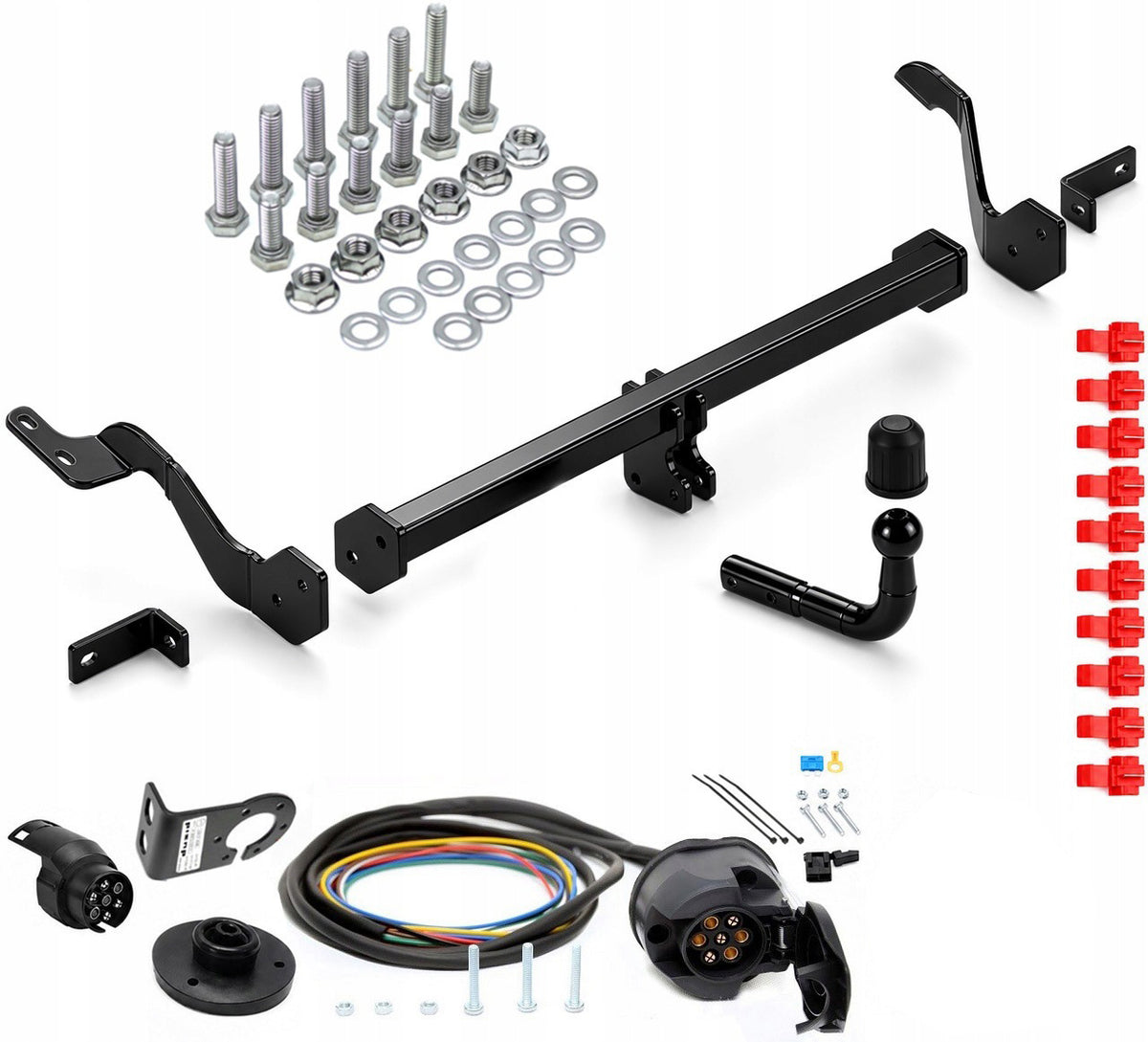 Pull 1600kg TOWING HOOK Citroen Berlingo II2 from 2008 2023 beam 7-PIN Manufacturer Bizub Hak-Pol