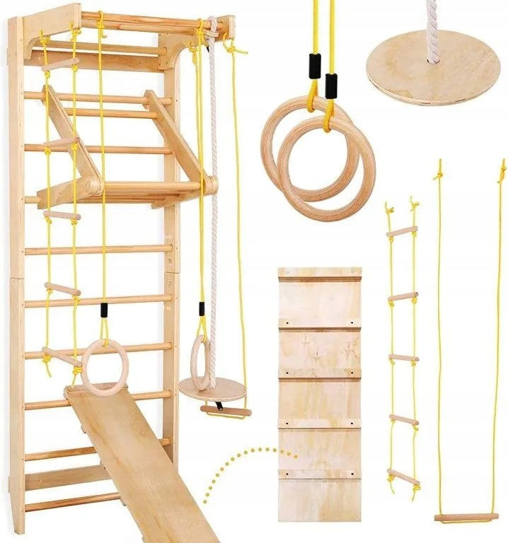 Pull-Up Bar Wheels Trapeze Slant Board Rope Ladder WOODEN Manufacturer code SPWD02