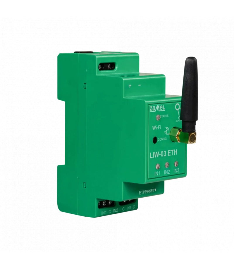Pulse Counter 3-Channel Ethernet + Wi-Fi LIW-03 ETH Zamel SUPLA Brand Zamel