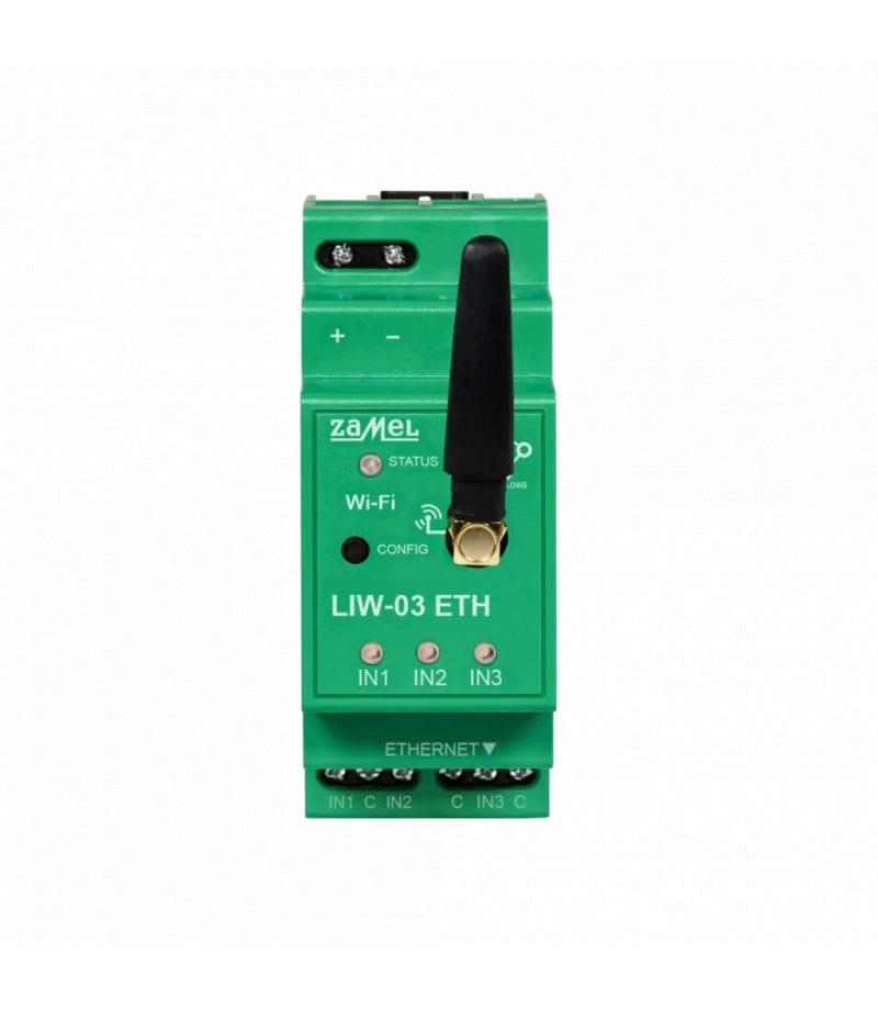 Pulse Counter 3-Channel Ethernet + Wi-Fi LIW-03 ETH Zamel SUPLA