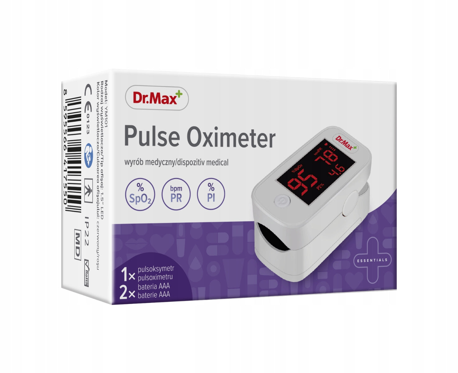 Pulse Oximeter Dr.Max finger pulse crimeter