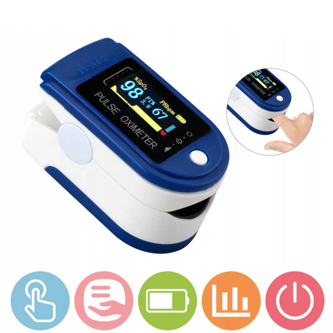 Pulse Oximeter - Instrument for Measuring Blood Oxygenation and Heart Pulse Medical device type accessories for a medical device or a product without an intended medical purpose