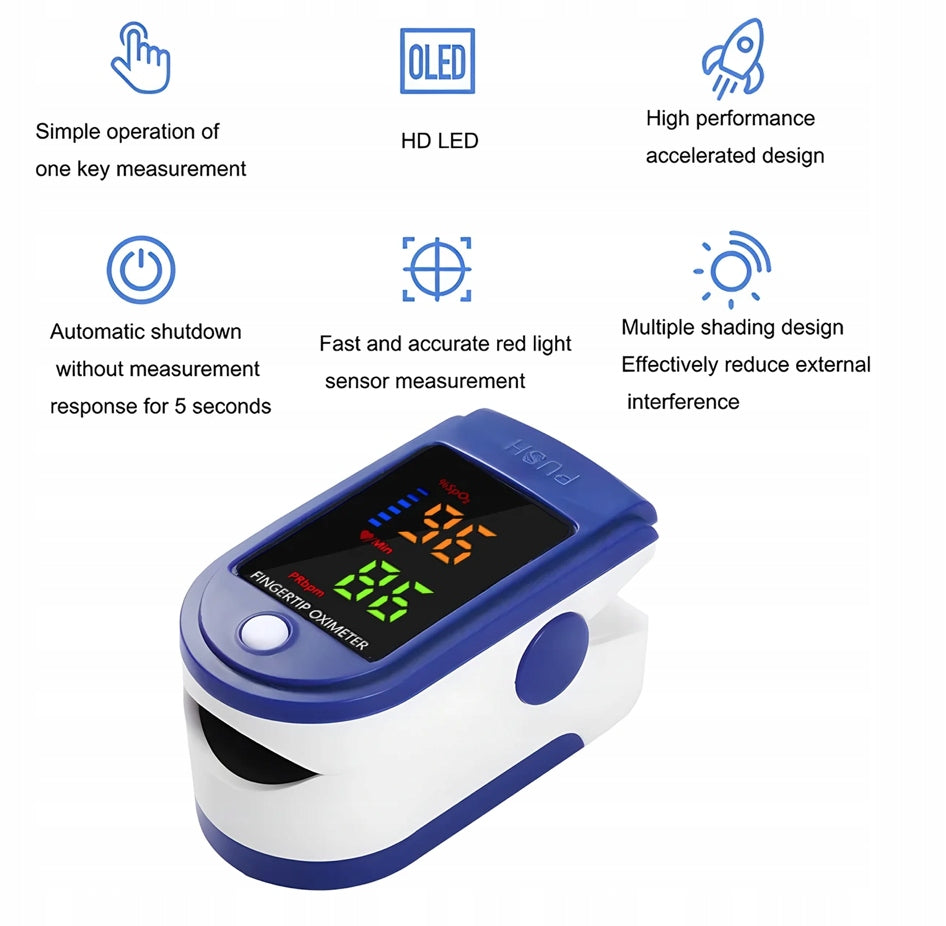 Pulse Oximeter Portable Medical Blood Saturation Meter SPO2 Medical device no