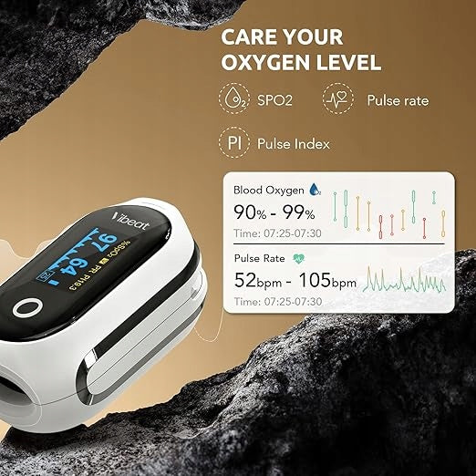 Pulse Oximeter for Sleep, Bluetooth Vibeat Medical device no