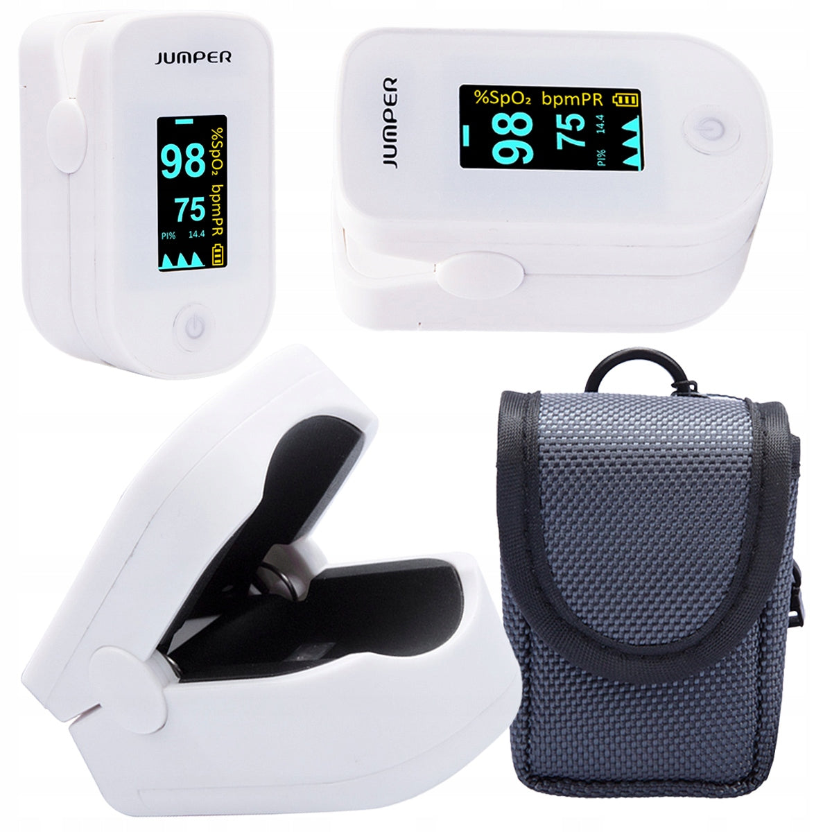 Pulse oximeter JUMPER with screen Medical Certificate measurement SpO2