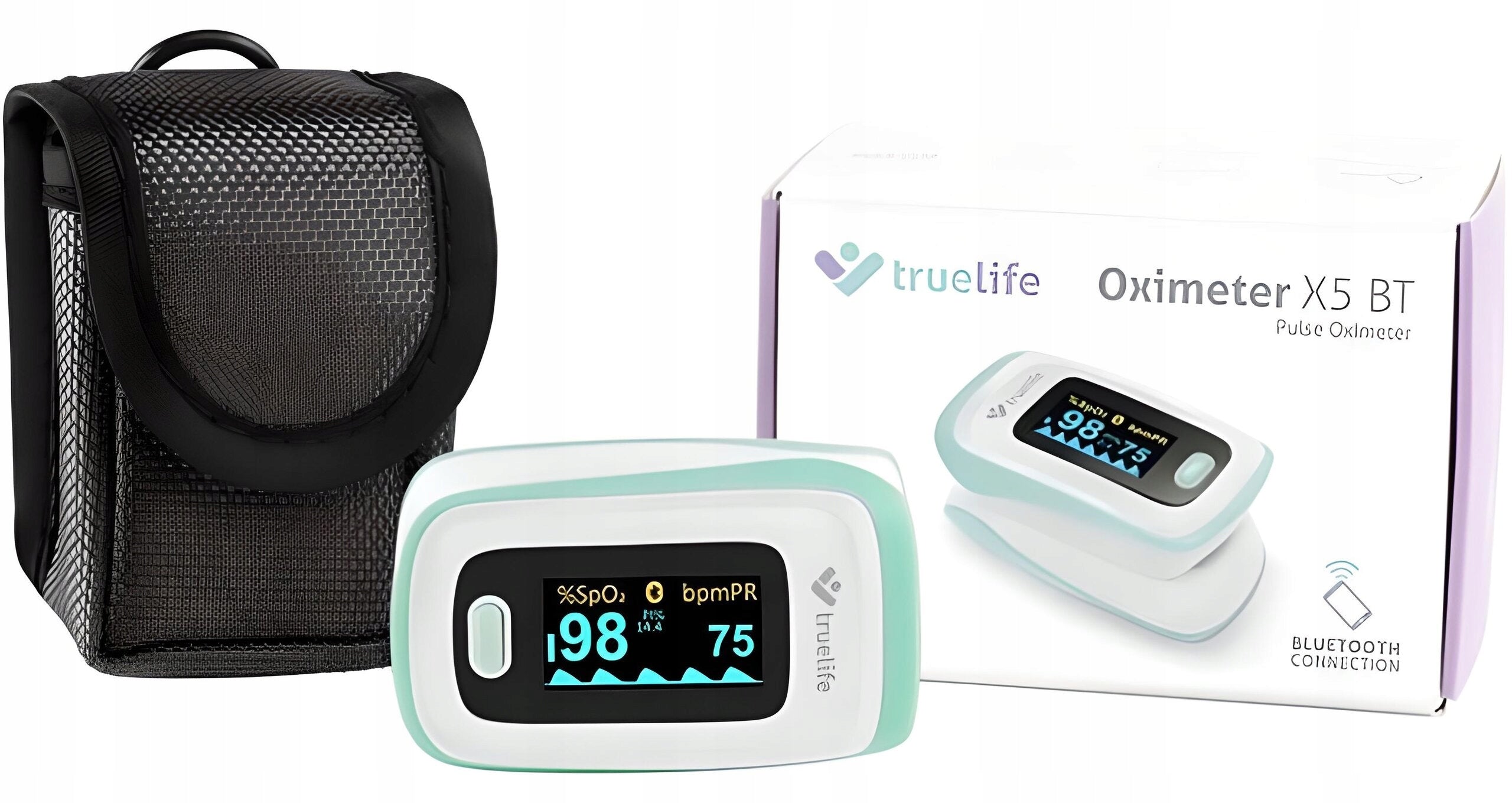 Pulse oximeter TRUELIFE Oximeter X5 BT Medical Certificate Brand TrueLife
