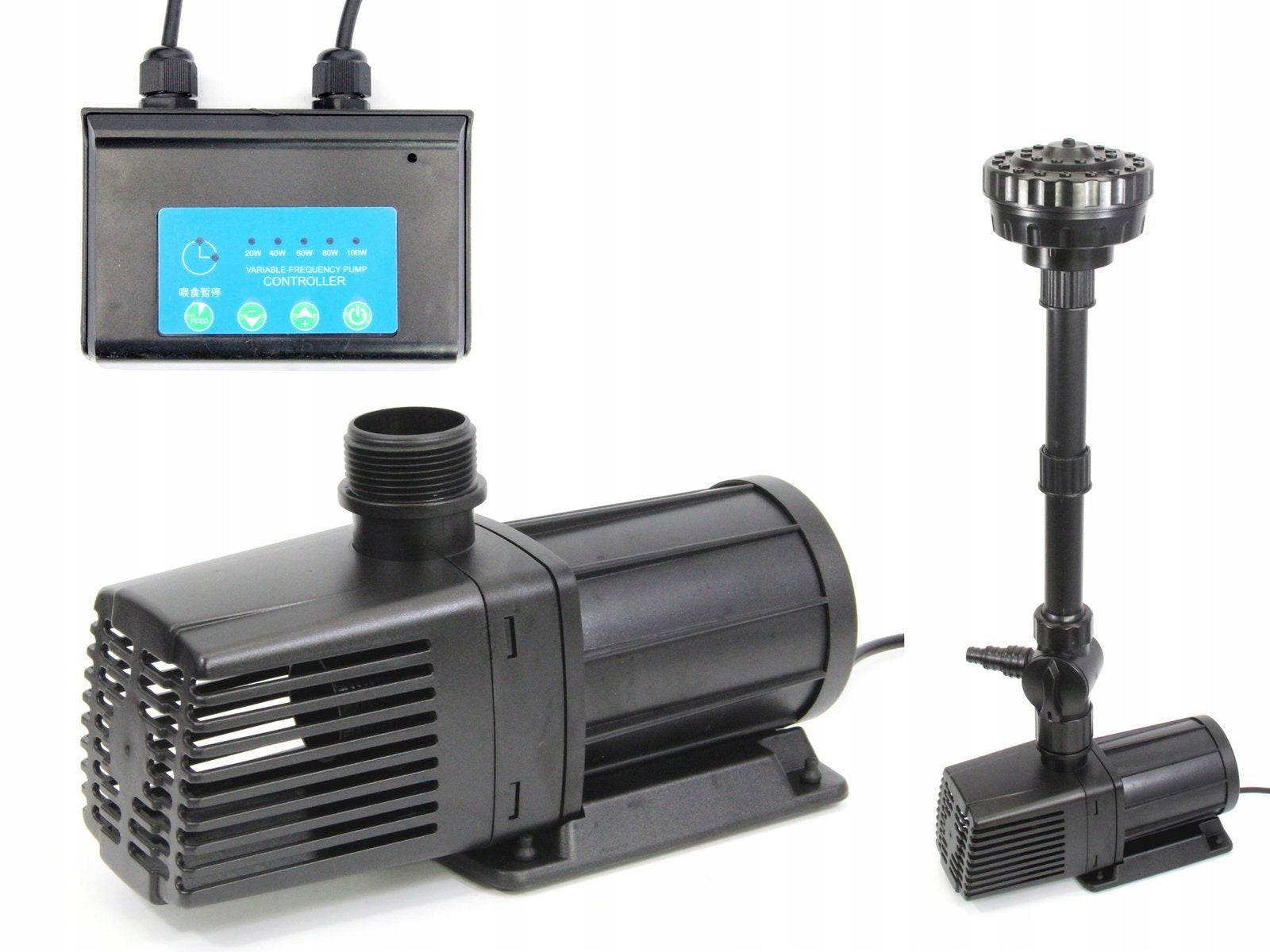 Pump SOBO 12000l/h with controller H-max 5,5m eyelet cascade fountain filter