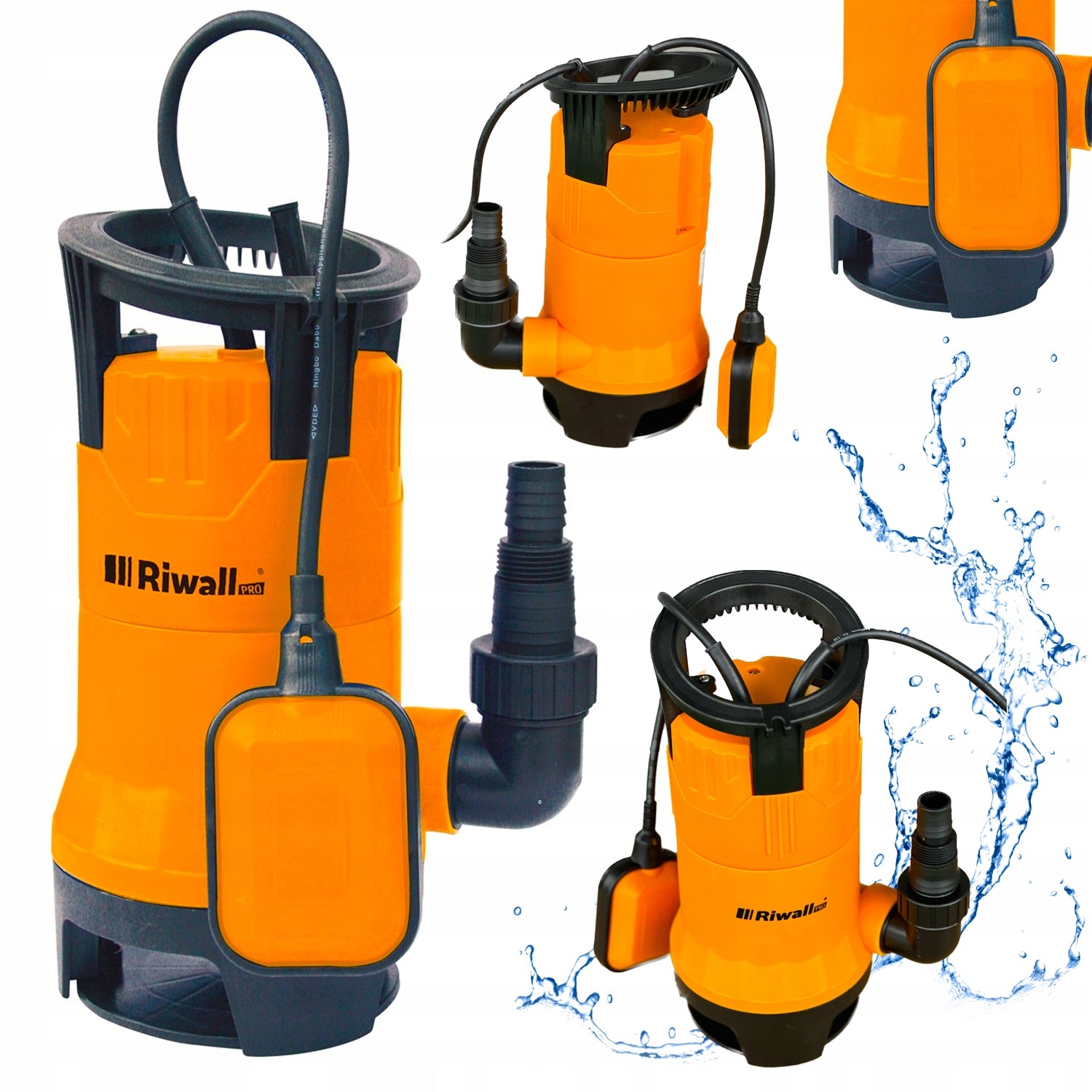 Pump for dirty and clean water Riwall REP 750 12 500 l/h for sewage septic tank Maximum pump output 12500 l/h