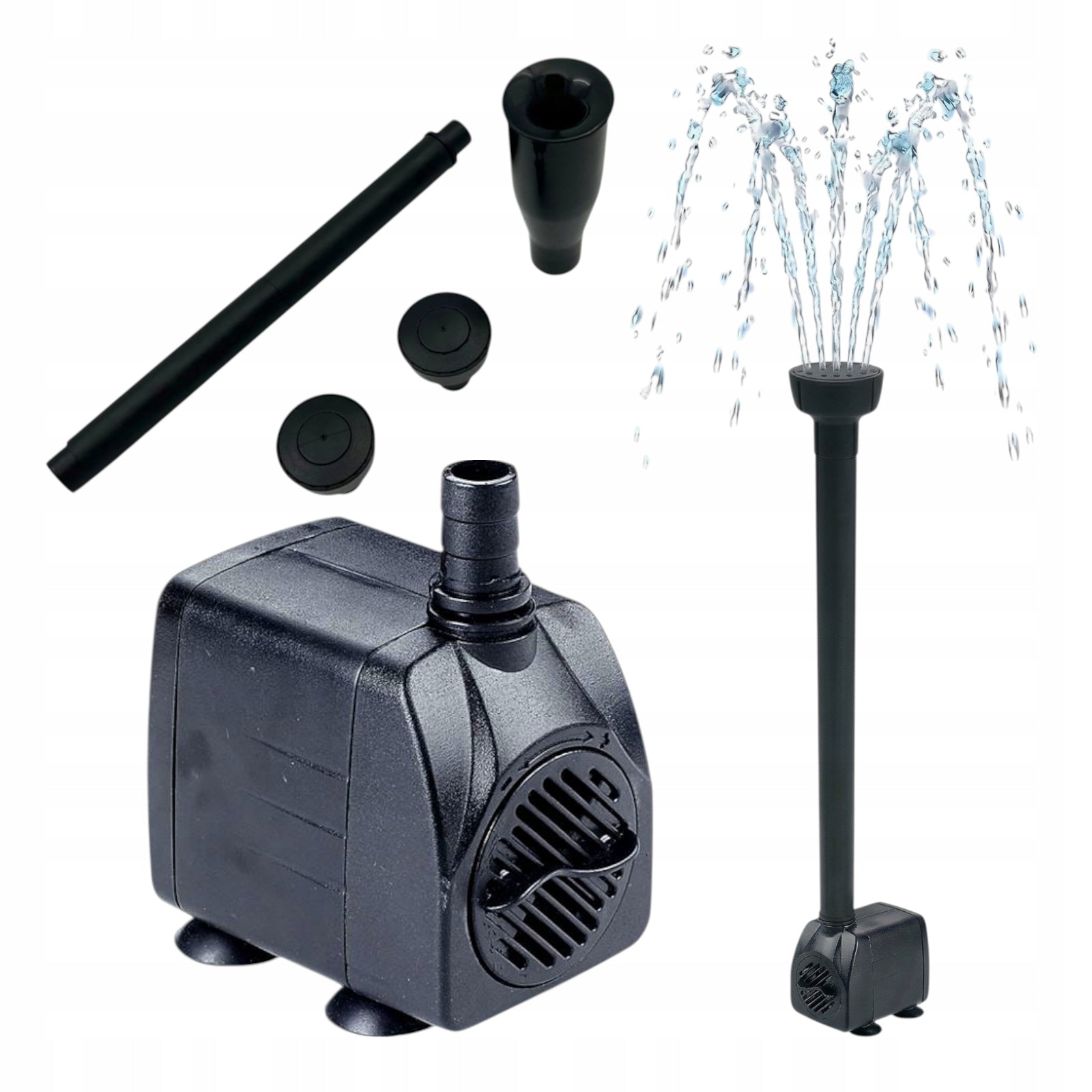 Pump for pond Water HSB-750 1000l/h 15W Fountain + ENERGY EFFICIENT NOZZLES