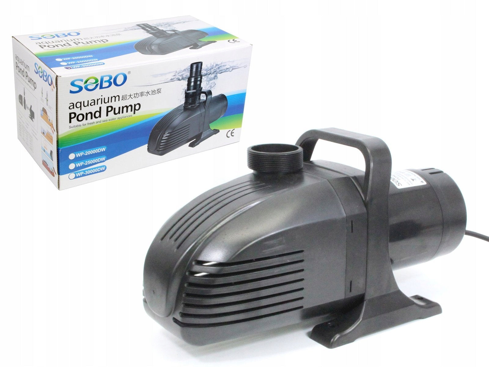 Pump for pond cascade of filtration fountain SOBO 20000l/h ECO 400W H-max 8.0m