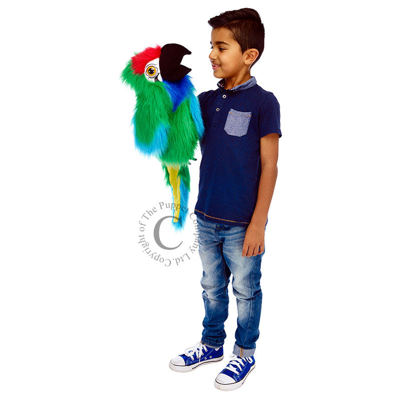 Puppet Company: PARROT military MACAW Puppet 74cm 3109 Packaging status original