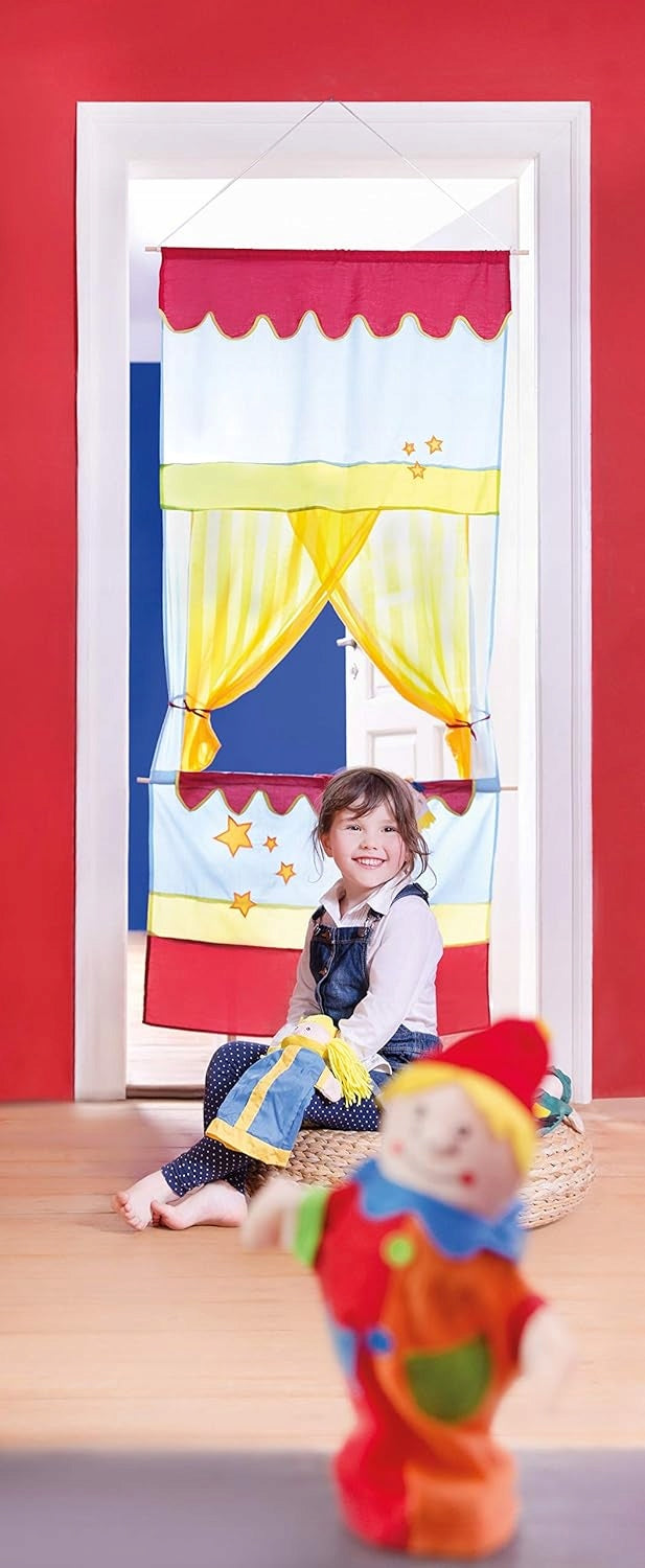 Puppet Theatre for Door Frame 86 x 173 cm For Children for Performance Brand Roba